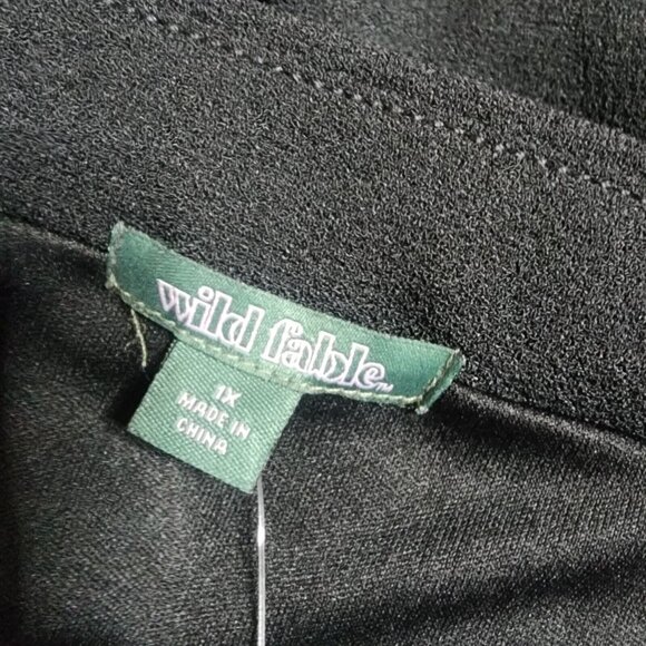 Wild Fable Jumpsuit Womens Plus Size 1X Solid All Black Removable Straps NWT - Picture 3 of 6